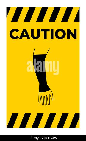 PPE Icon.Wear Tackle Hand Symbol Isolate On White Background,Vector Illustration EPS.10 Stock Vector