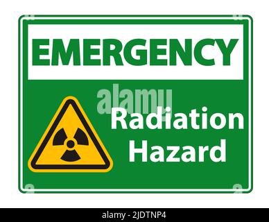 Radiation Hazard Symbol Sign Isolate On White Background,Vector Illustration Stock Vector