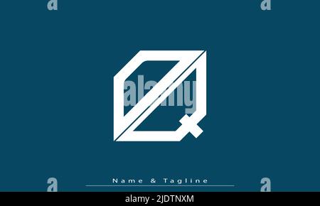 Alphabet letters Initials Monogram logo DQ , QD Stock Vector