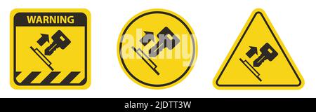 Pull Key Symbol Sign Isolate On White Background,Vector Illustration EPS.10 Stock Vector