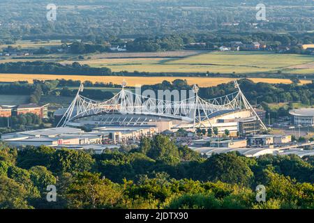 University of Bolton Stadium, formerly Macron Stadium and Reebok Stadium, the home of Bolton Wanderers Football Club, England, UK Stock Photo