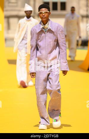 Paris, France. 23/06/2022, A model walks the runway during the