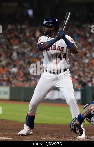 Houston Astros left fielder Jordan Alvarez congratulates Houston Astros  right fielder Michael Brantley after a home run during an MLB regular  season g Stock Photo - Alamy