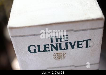 The Glenlivet, 12 years old single malt scotch whisky. Stock Photo