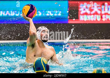 SZEGED, HUNGARY - JUNE 23:  during the FINA World Championships Budapest 2022 match between Serbia and Australia on June 23, 2022 in Szeged, Hungary (Photo by Albert ten Hove/Orange Pictures) Stock Photo