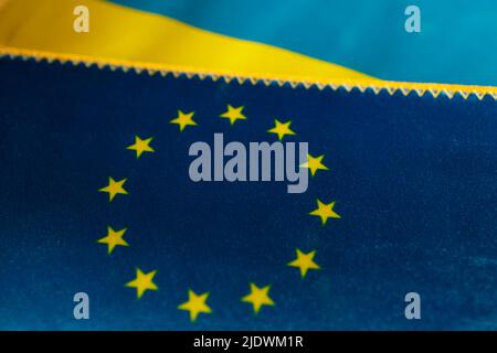 Ukraine EU membership concept Stock Photo