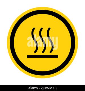 Beware Hot Symbol Sign Isolate On White Background,Vector Illustration EPS.10 Stock Vector