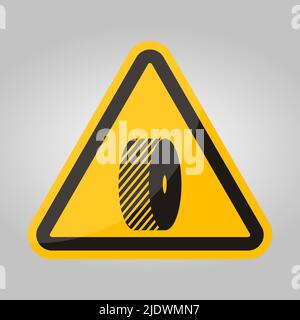 Do Not Change Grinding Wheels Symbol Sign On White Background Stock Vector