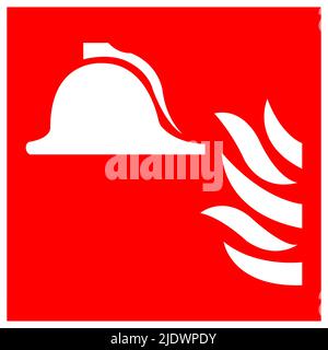 Collection Of Fire Fighting Equipment Symbol Sign Isolate On White Background,Vector Illustration EPS.10 Stock Vector