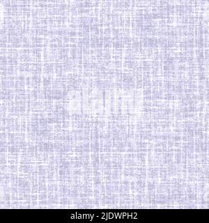 Seamless detailed woven linen texture background. Pastel purple lilac flax fiber natural pattern. Organic fiber close up weave fabric surface material Stock Photo