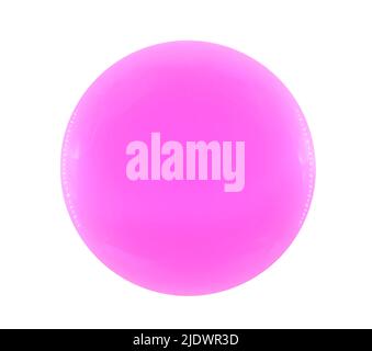Glycerin gel texture. Blue serum toner drop isolated on white background. Liquid gel moisturizer with bubbles macro Stock Photo