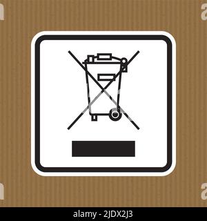 No Waste Symbol Sign Isolate On White Background,Vector Illustration EPS.10 Stock Vector