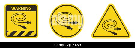 Wear Earplugs Symbol Sign Isolate on White Background,Vector Illustration Stock Vector