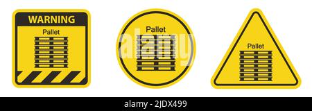 Caution PPE Icon.Stack Correctly Symbol Sign Isolate On White Background Stock Vector