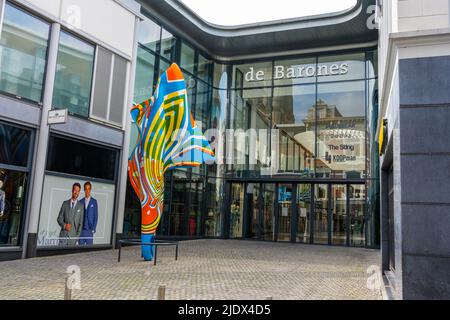 Breda, The Netherlands - June 12th 2022, Main entrance of the Barones shopping mall in the center of Breda Stock Photo