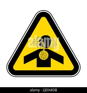 Toxic Gases Asphyxiation Symbol Sign, Vector Illustration, Isolate On White Background Label .EPS10 Stock Vector