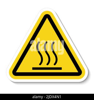 Beware Hot Symbol Sign Isolate On White Background,Vector Illustration EPS.10 Stock Vector