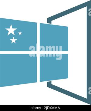 Windows logo icon design illustration template vector Stock Vector