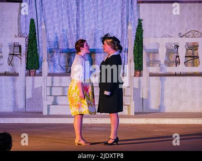 Oklahoma, JUL 17 2022 - Sound of Music Performance in Mitch Park Stock Photo