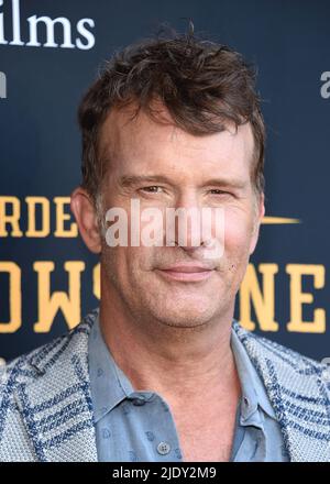 Los Angeles, USA. 23rd June, 2022. Thomas Jane walking on the red carpet at the Los Angeles premiere of 'Murder at Yellowstone City' at Harmony Gold in Los Angeles, CA on June 23, 2022. (Photo By Scott Kirkland/Sipa USA) Credit: Sipa USA/Alamy Live News Stock Photo