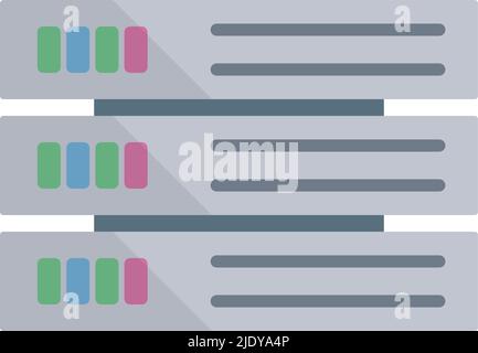 Modern server icon. Hosting machine. Editable vector. Stock Vector