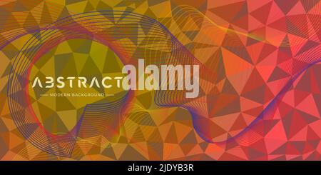 Abstract Triangular Background , Vector. Modern blue abstract polygonal background.Vector abstract coloured line art background, Stock Vector
