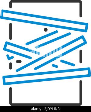 Crime Scene Door Icon. Editable Bold Outline With Color Fill Design. Vector Illustration. Stock Vector