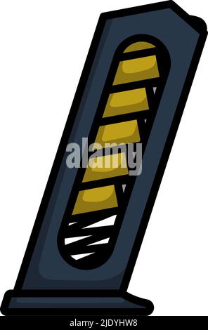 Gun Magazine Icon. Editable Bold Outline With Color Fill Design. Vector ...
