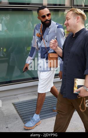 Street style, Kodak Black arriving at Rhude Spring-Summer Menswear 2023  show, held at UPMC, Paris, France, on June 22nd, 2022. Photo by Marie-Paola  Bertrand-Hillion/ABACAPRESS.COM Stock Photo - Alamy