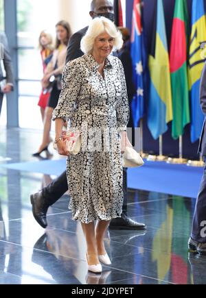 The Duchess of Cornwall attends the Commonwealth Heads of Government Meeting (CHOGM) opening ceremony at Kigali Convention Centre, Rwanda. Picture date: Friday June 24, 2022. Stock Photo