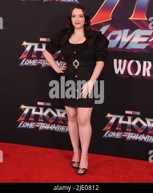 California, US, 23/06/2022, Kat Dennings arrives at Marvel Studios