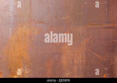 rusty metal plate as background Stock Photo