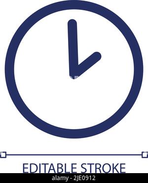 Working hours linear ui icon Stock Vector