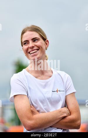 ROOSENDAAL Demi Vollering during a press conference of Team SD