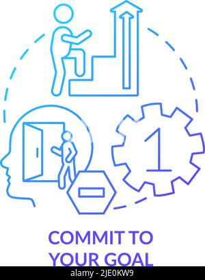 Commit blue gradient concept icon Stock Vector Image & Art - Alamy