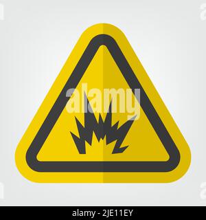 Arc Flash Hazard Symbol Sign Isolate On White Background,Vector Illustration Stock Vector