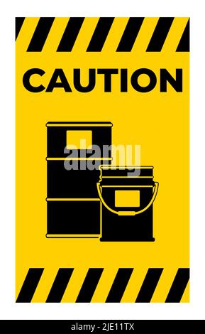 Paint Drum Area Symbol Sign Isolate On White Background,Vector Illustration Stock Vector