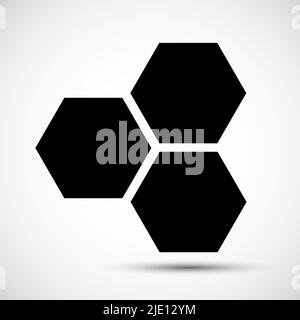 Honeycomb Icon Symbol Isolate on white Background,Vector Illustration Stock Vector