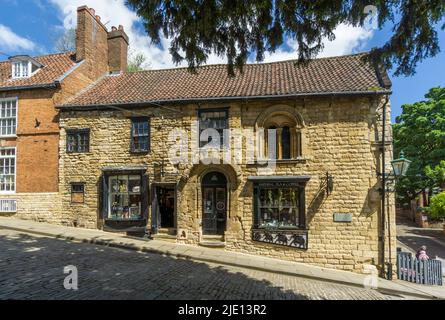 Norman house Steep Hill Lincoln old town 2022 Stock Photo