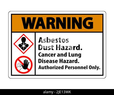 Warning Label Disease Hazard, Authorized Personnel Only Isolate on transparent Background,Vector Illustration Stock Vector