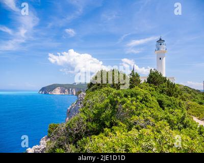 The lighthouse at Cape Lefkatas or Doukato = site of the Temple of ...