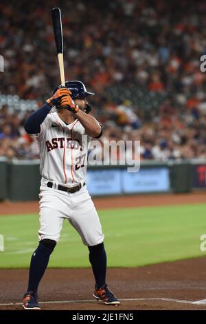 Houston Astros' Jose Altuve bats during a baseball game against the ...