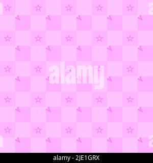 Seamless pattern star pastel purple fabric textile paper print scrapbook abstract background vector illustration Stock Vector
