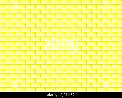 Abstract background textured yellow colorful geometric brick wall architecture wallpaper pattern seamless vector illustration Stock Vector