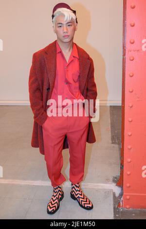 Cheng Chang Fan attends the Paul Smith Menswear Spring Summer 2023 show ...