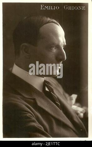 Portrait of Emilio Ghione 001 - Italian silent cinema era actor Stock Photo