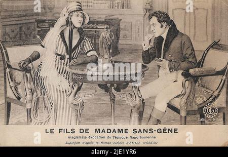 Portrait of Hesperia in Il figlio di Madame Sans-Gêne (1921) 001 - Italian silent movie Stock Photo