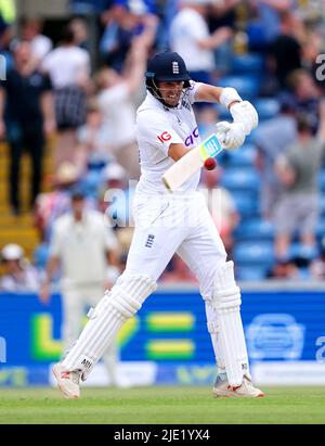 England's Jamie Overton bats during the fourth T20 cricket match