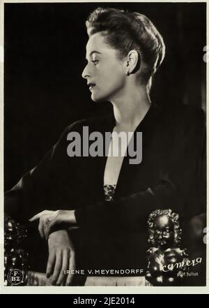 Portrait of Irene von Meyendorff - German Third Reich movie star Stock Photo