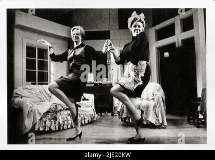Portrait of Jill Bennett and Diana Dors in Three Months (1970) -  British stage star of the Victorian and Edwardian era Stock Photo